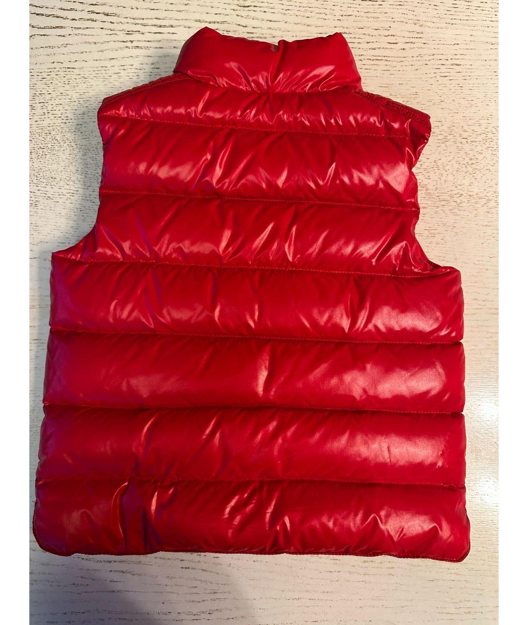MONCLER Красный полиэстеровый жакет / жилет, фото 2