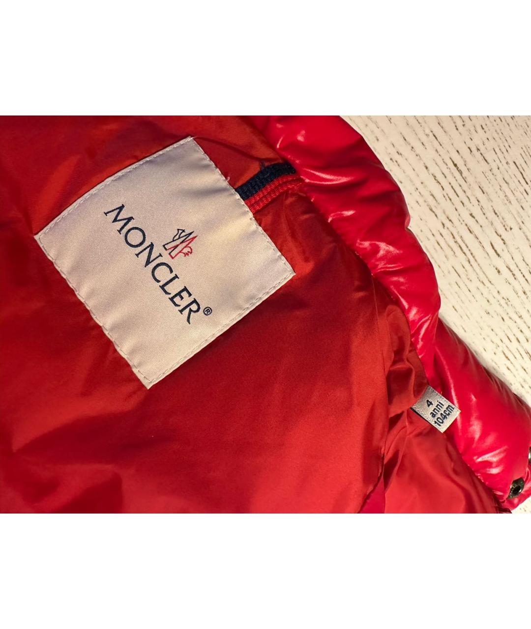 MONCLER Красный полиэстеровый жакет / жилет, фото 5