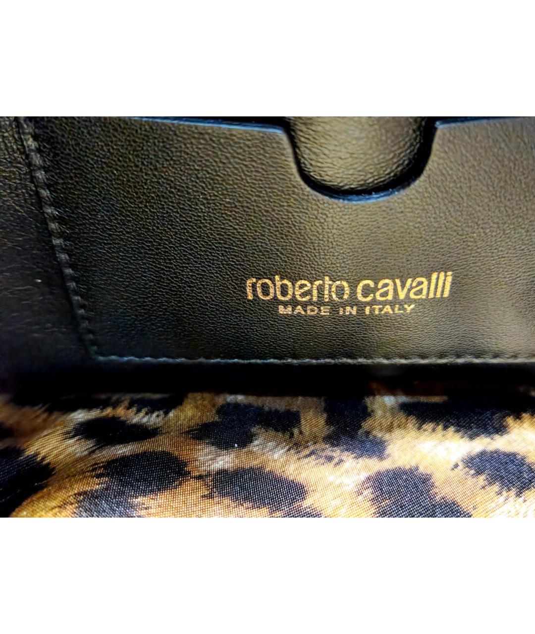 ROBERTO CAVALLI Фиолетовая косметичка из экзотической кожи, фото 8