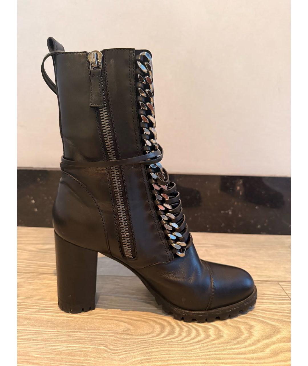 CASADEI Черные кожаные ботильоны, фото 5