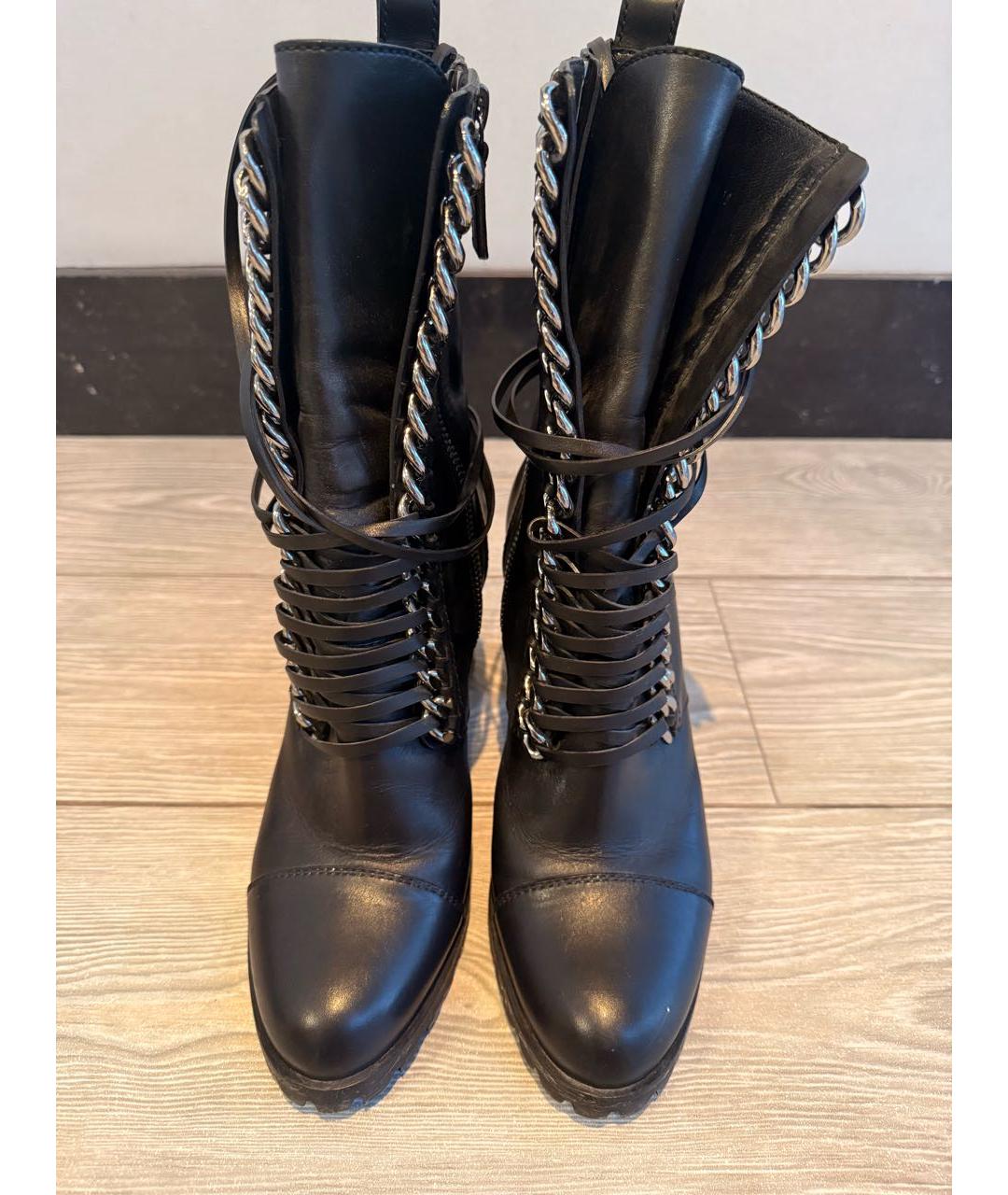 CASADEI Черные кожаные ботильоны, фото 2