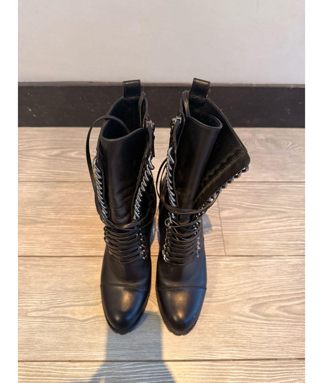 CASADEI Черные кожаные ботильоны, фото 3