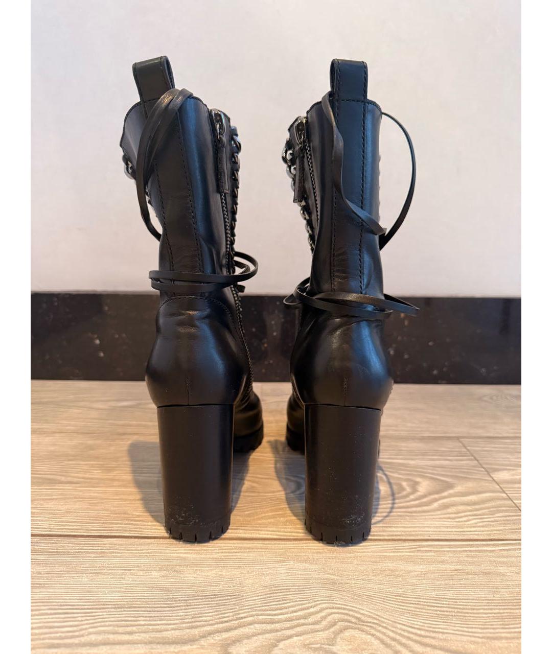 CASADEI Черные кожаные ботильоны, фото 4