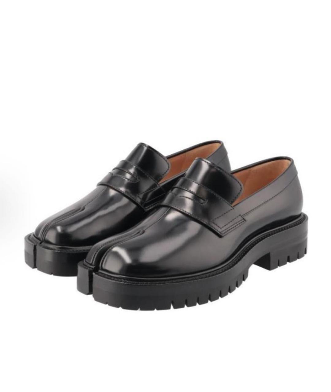 MAISON MARGIELA Черные кожаные лоферы, фото 2