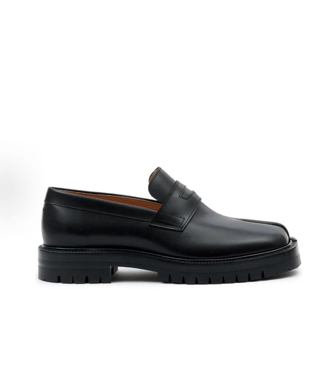 MAISON MARGIELA Черные кожаные лоферы, фото 4