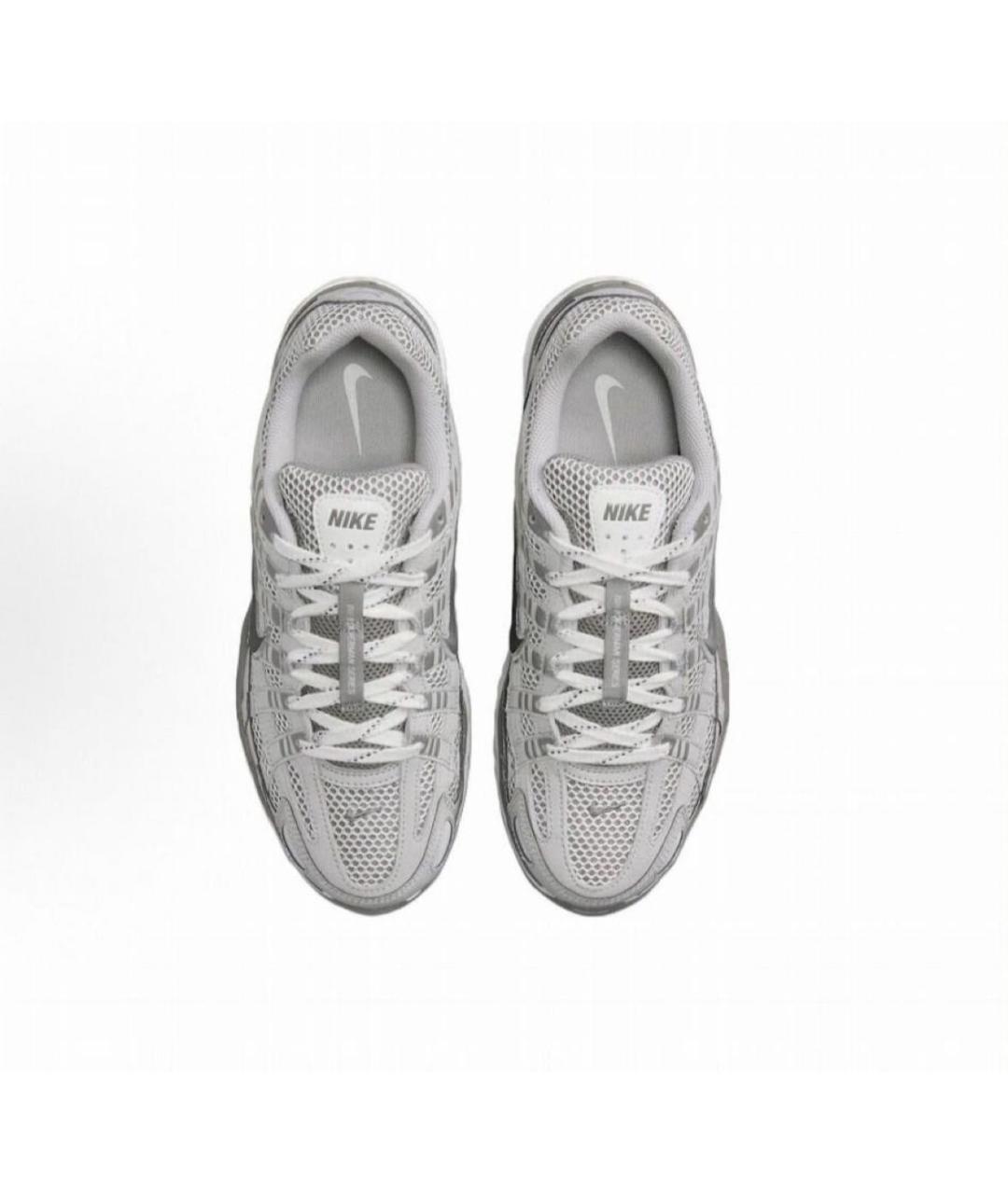 NIKE Серые текстильные низкие кроссовки / кеды, фото 3