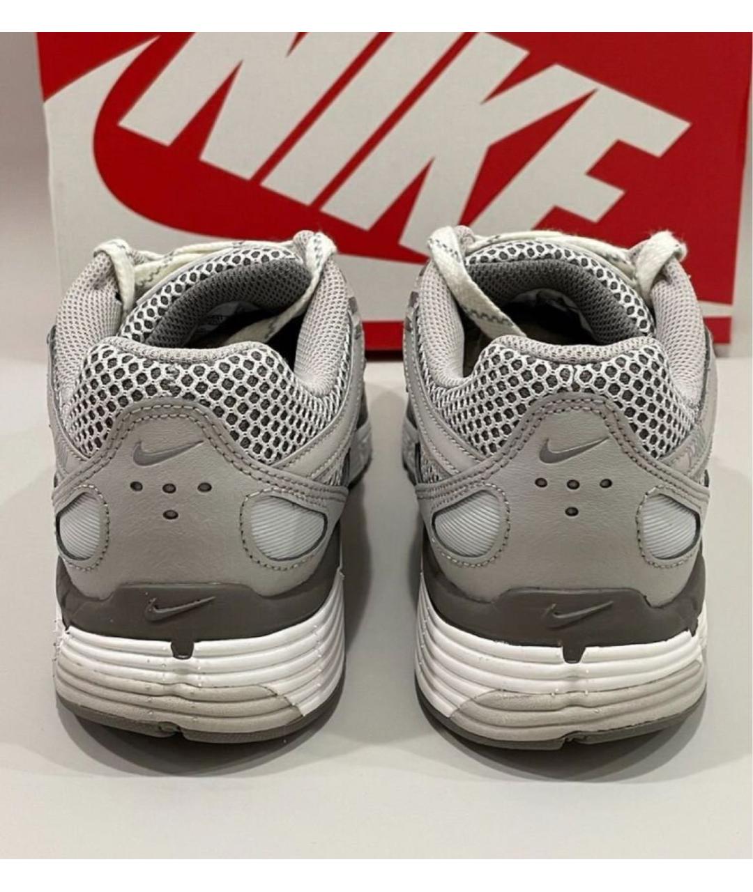 NIKE Серые текстильные низкие кроссовки / кеды, фото 8
