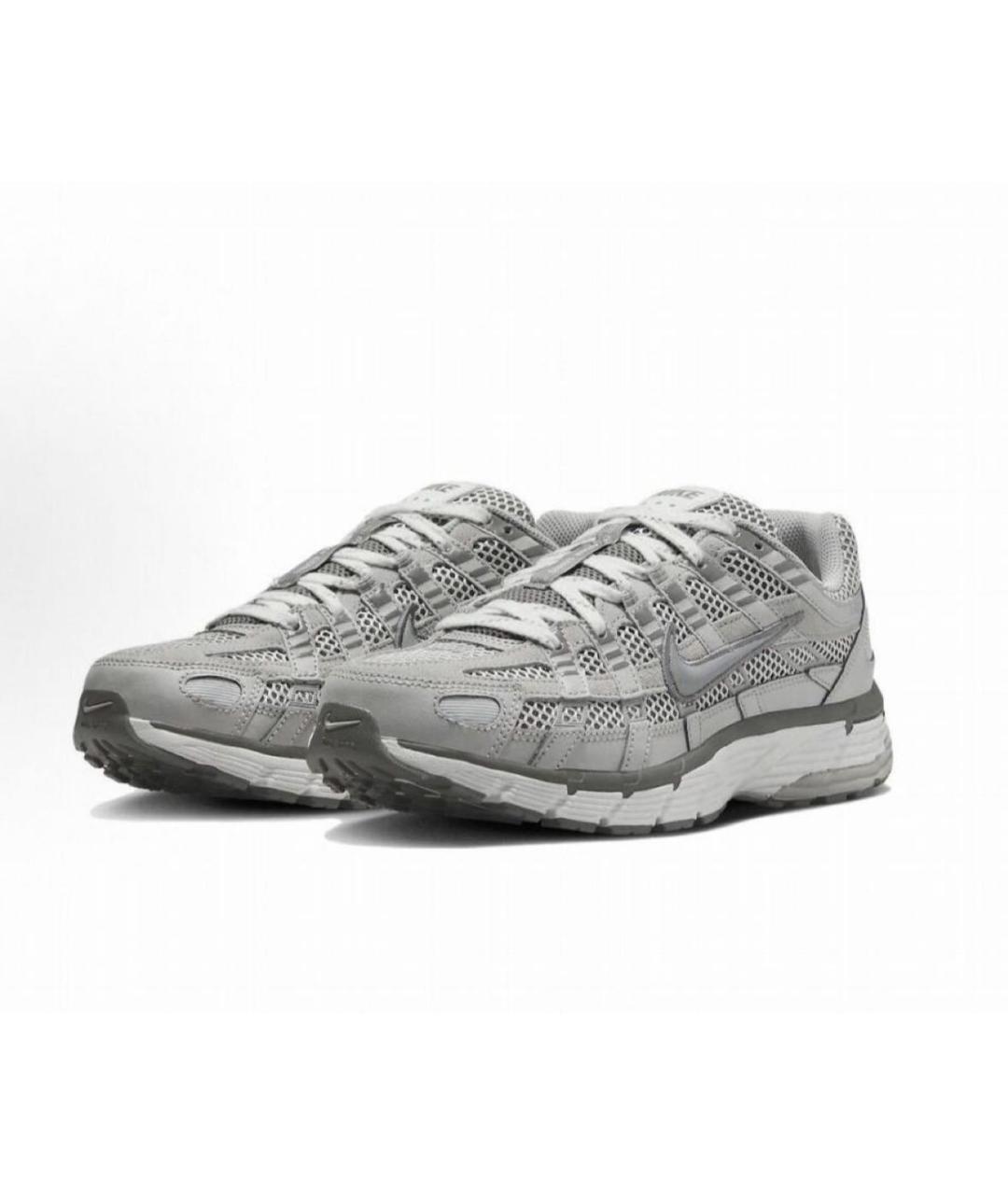 NIKE Серые текстильные низкие кроссовки / кеды, фото 2