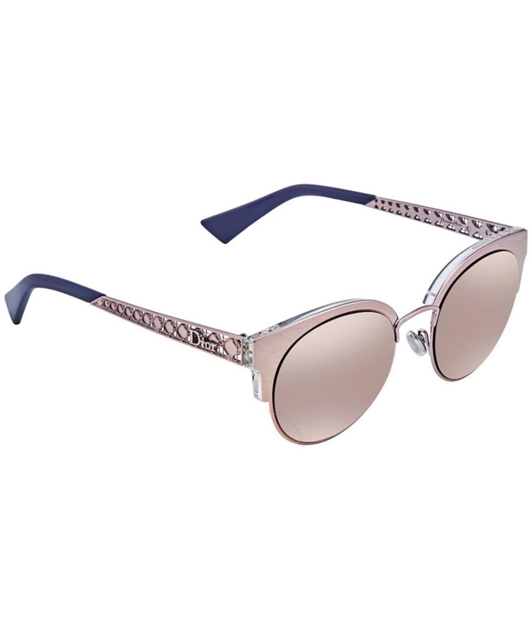CHRISTIAN DIOR Золотые металлические солнцезащитные очки, фото 4