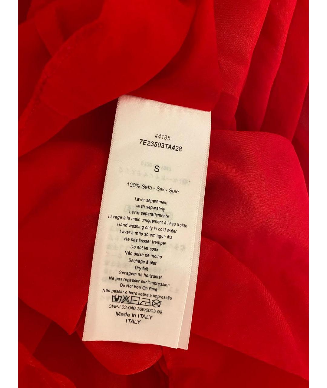 CHRISTIAN DIOR Красное шелковое вечернее платье, фото 5