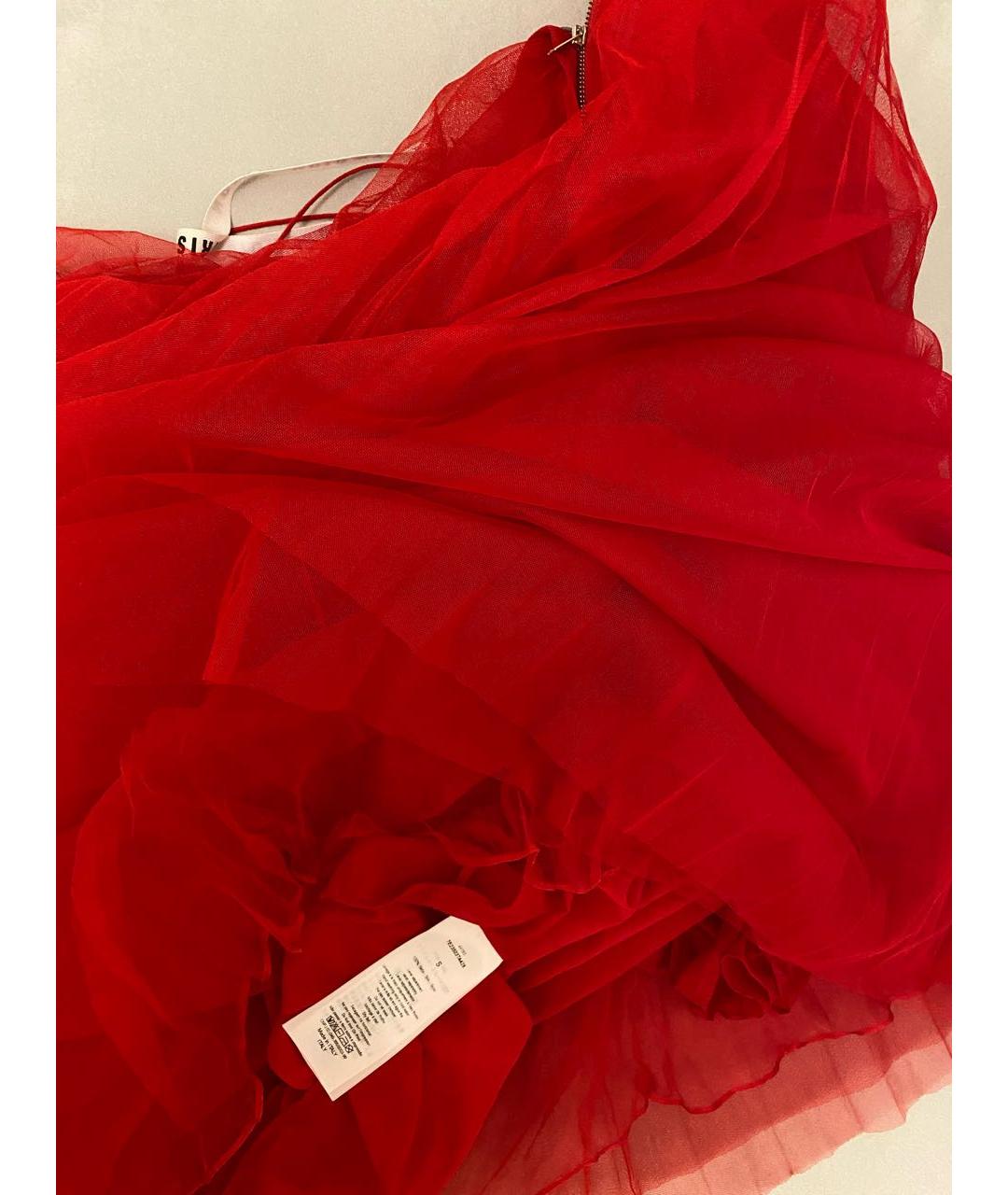 CHRISTIAN DIOR Красное шелковое вечернее платье, фото 6