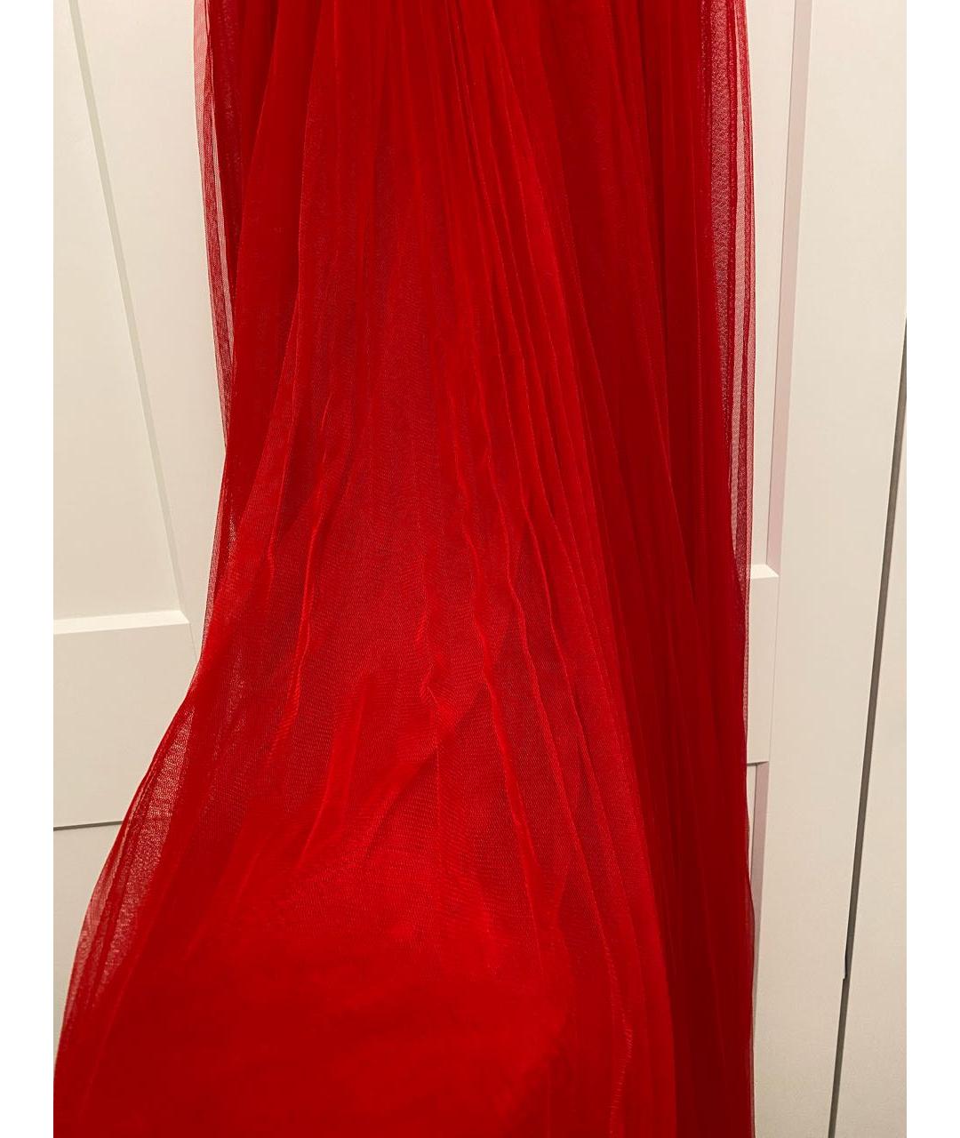 CHRISTIAN DIOR Красное шелковое вечернее платье, фото 4