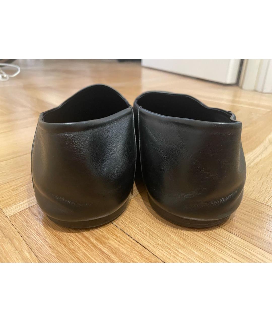 BALENCIAGA Черные кожаные лоферы, фото 4