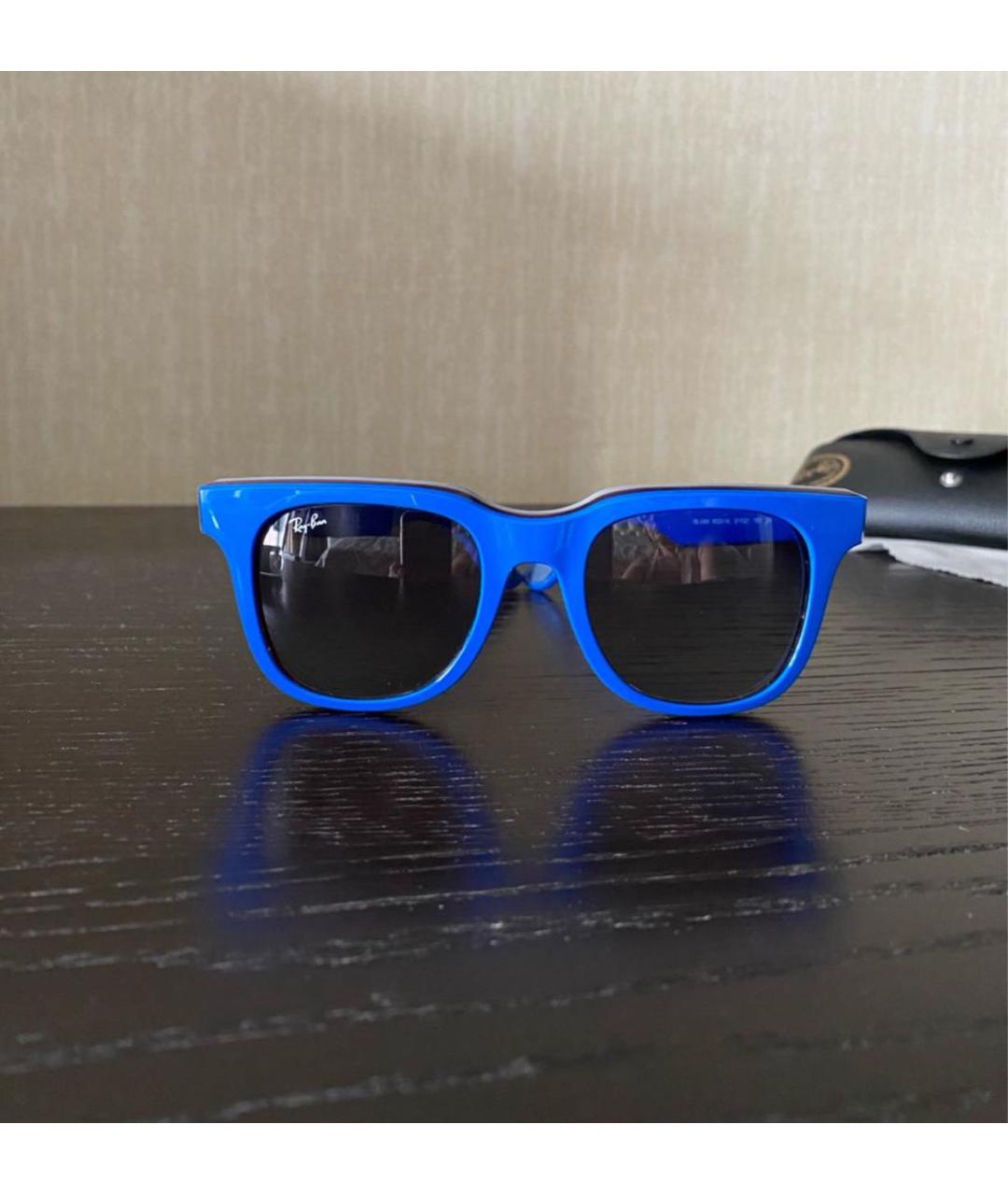 RAY BAN Синие пластиковые солнцезащитные очки, фото 2