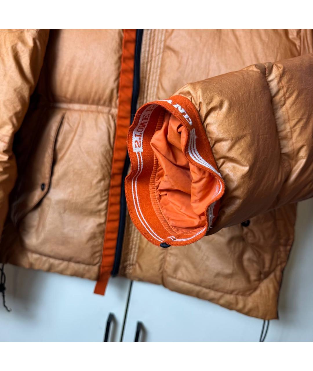 STONE ISLAND Оранжевый пуховик, фото 4