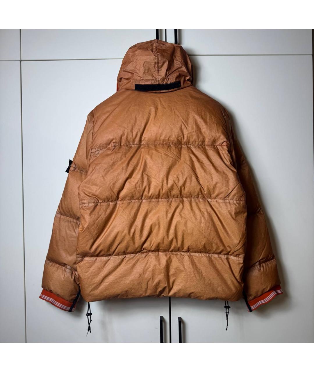STONE ISLAND Оранжевый пуховик, фото 9
