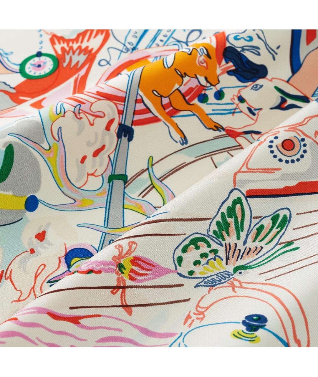 HERMES Шелковый платок, фото 2