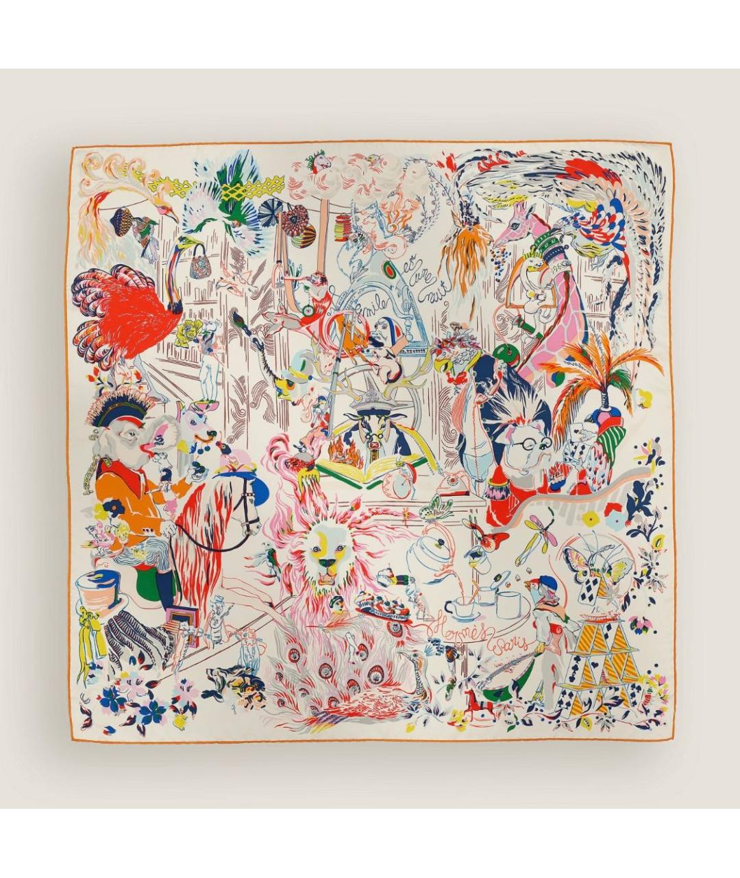 HERMES Шелковый платок, фото 5