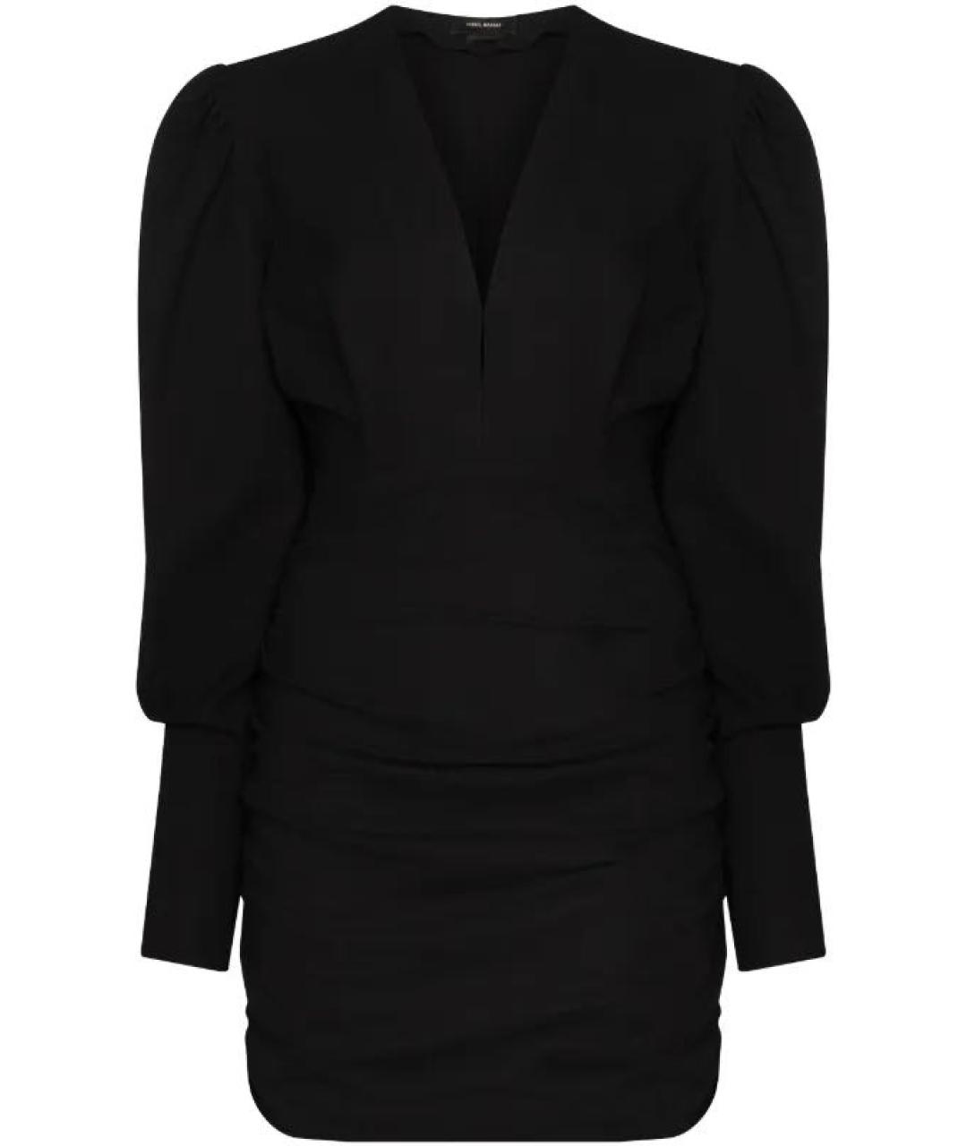ISABEL MARANT Черное вискозное коктейльное платье, фото 1