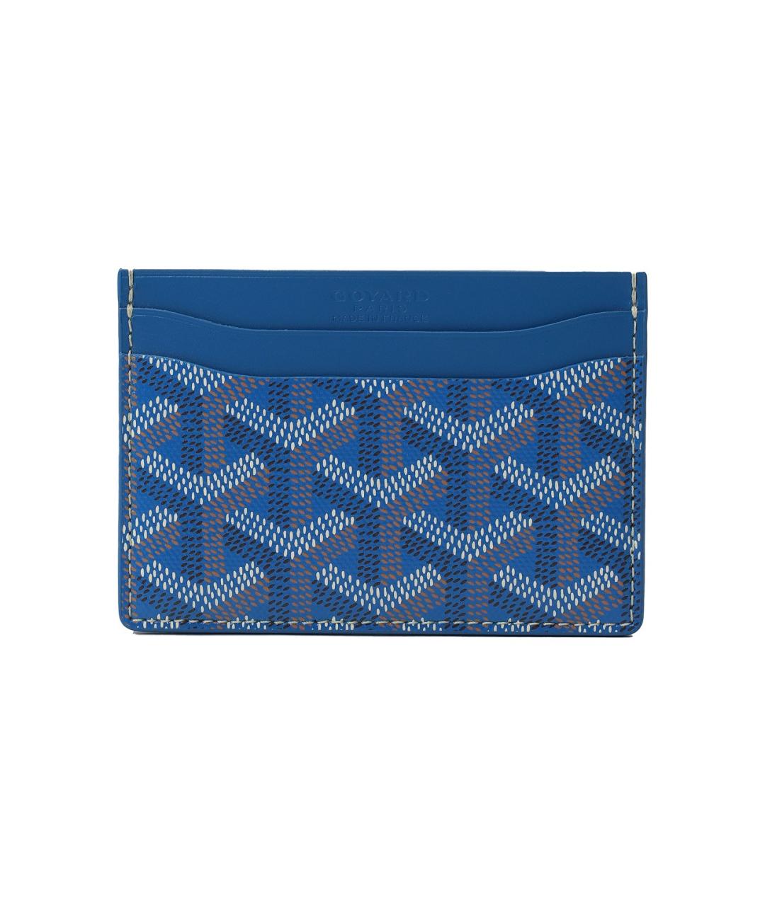 GOYARD Синий кожаный кардхолдер, фото 1