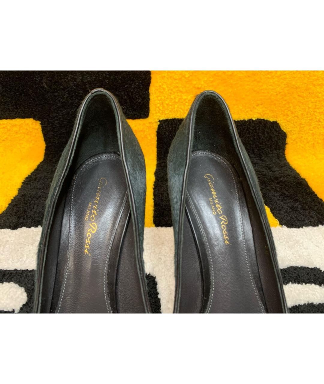 GIANVITO ROSSI Черные кожаные туфли, фото 6