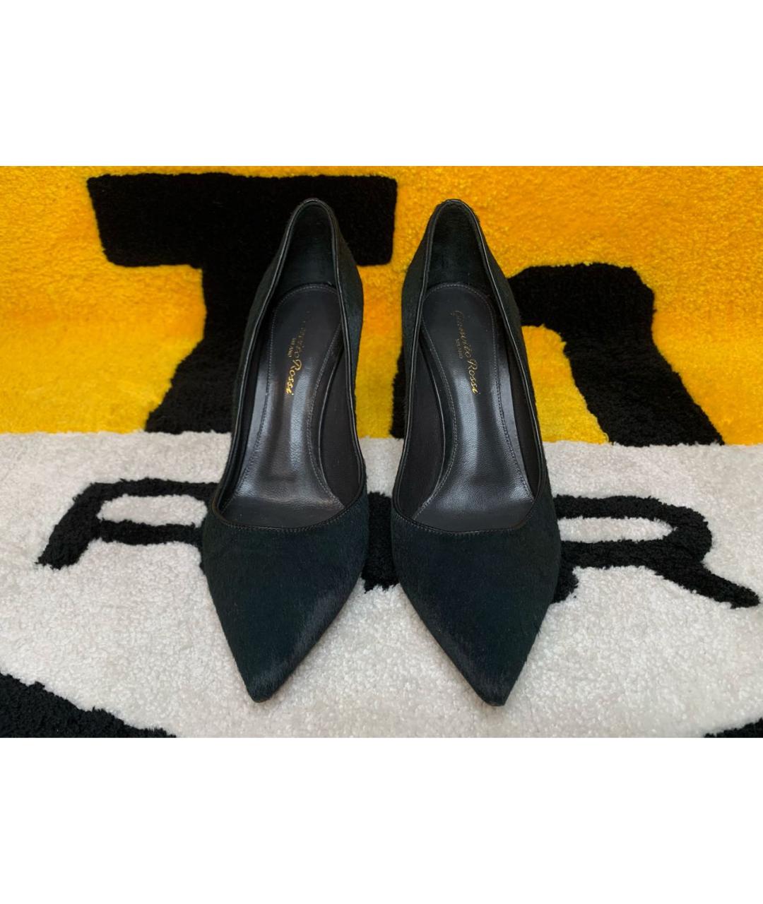GIANVITO ROSSI Черные кожаные туфли, фото 2