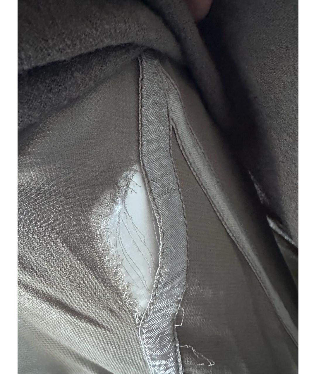 RICK OWENS Антрацитовая шелковая юбка макси, фото 8