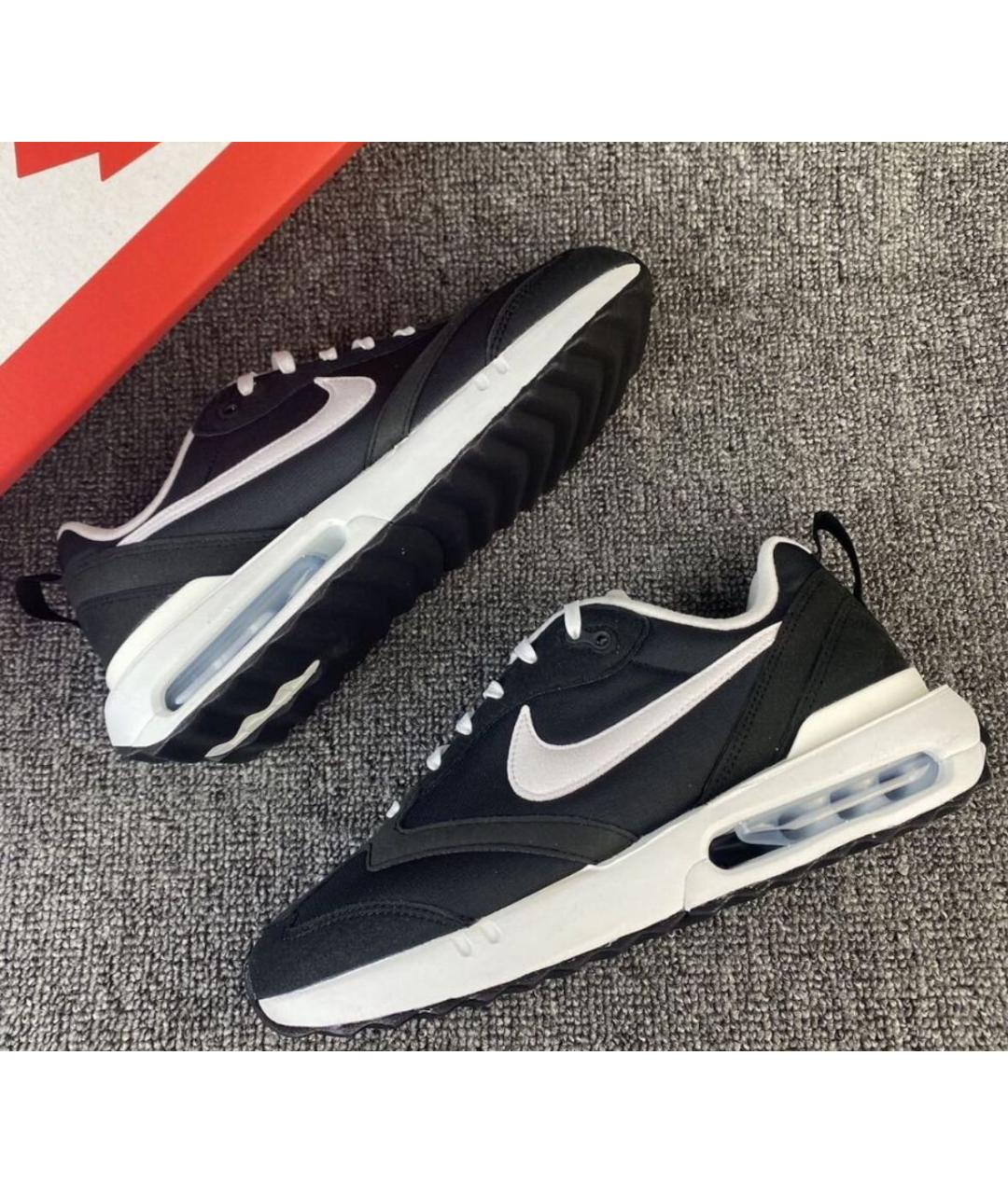 NIKE Черные текстильные низкие кроссовки / кеды, фото 8