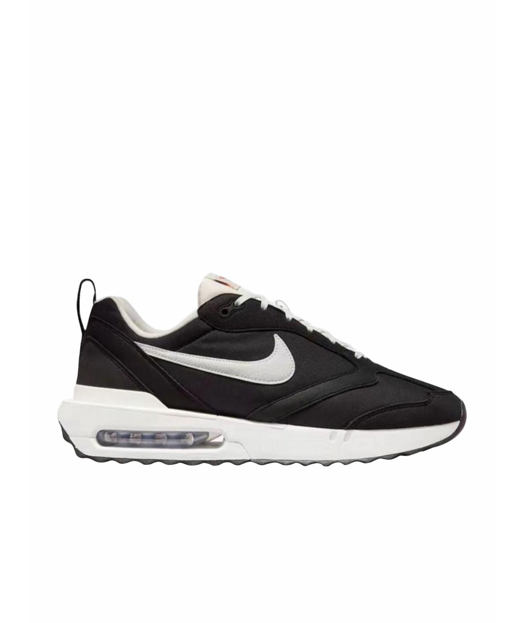 NIKE Черные текстильные низкие кроссовки / кеды, фото 1