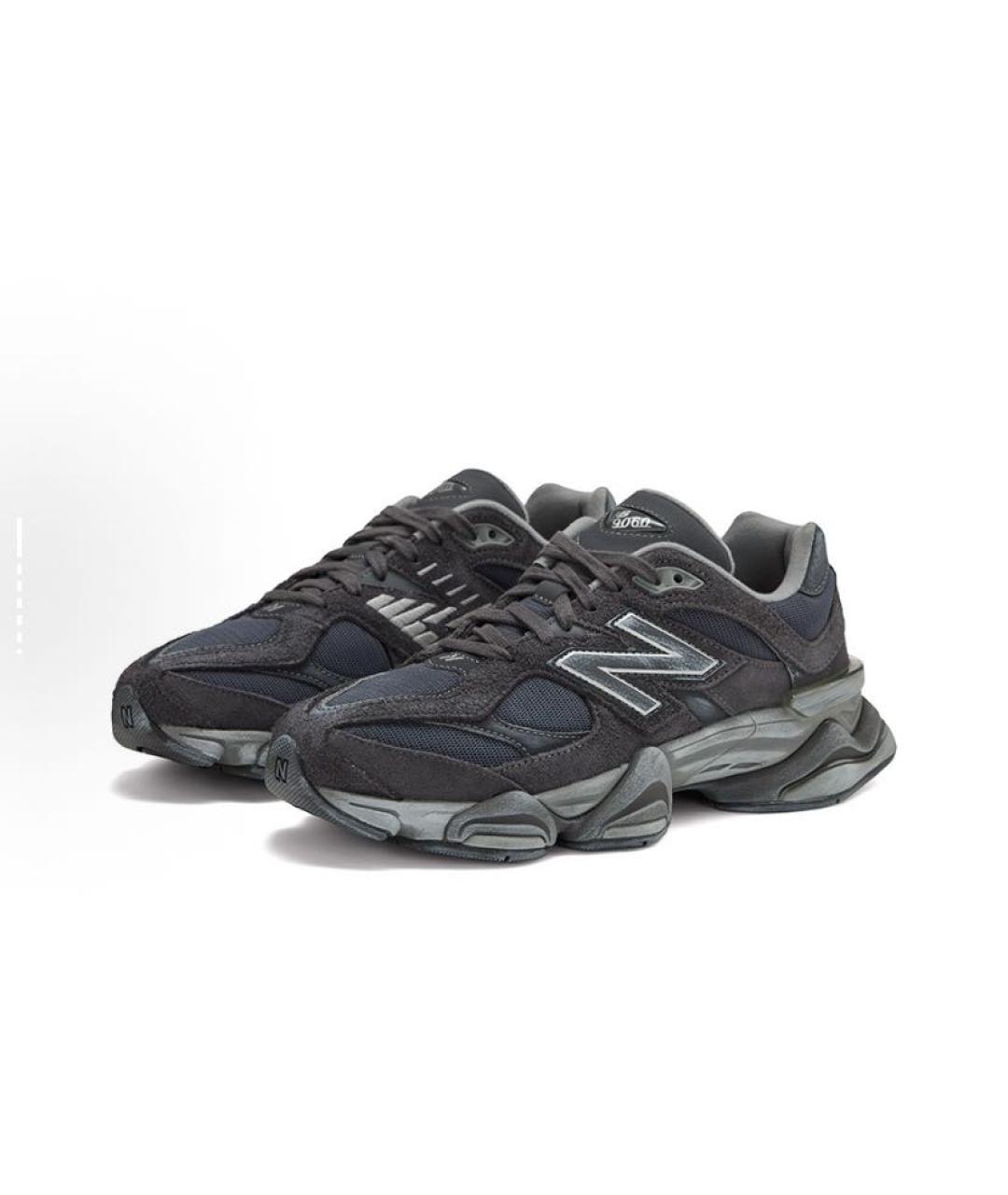 NEW BALANCE Черные замшевые низкие кроссовки / кеды, фото 2