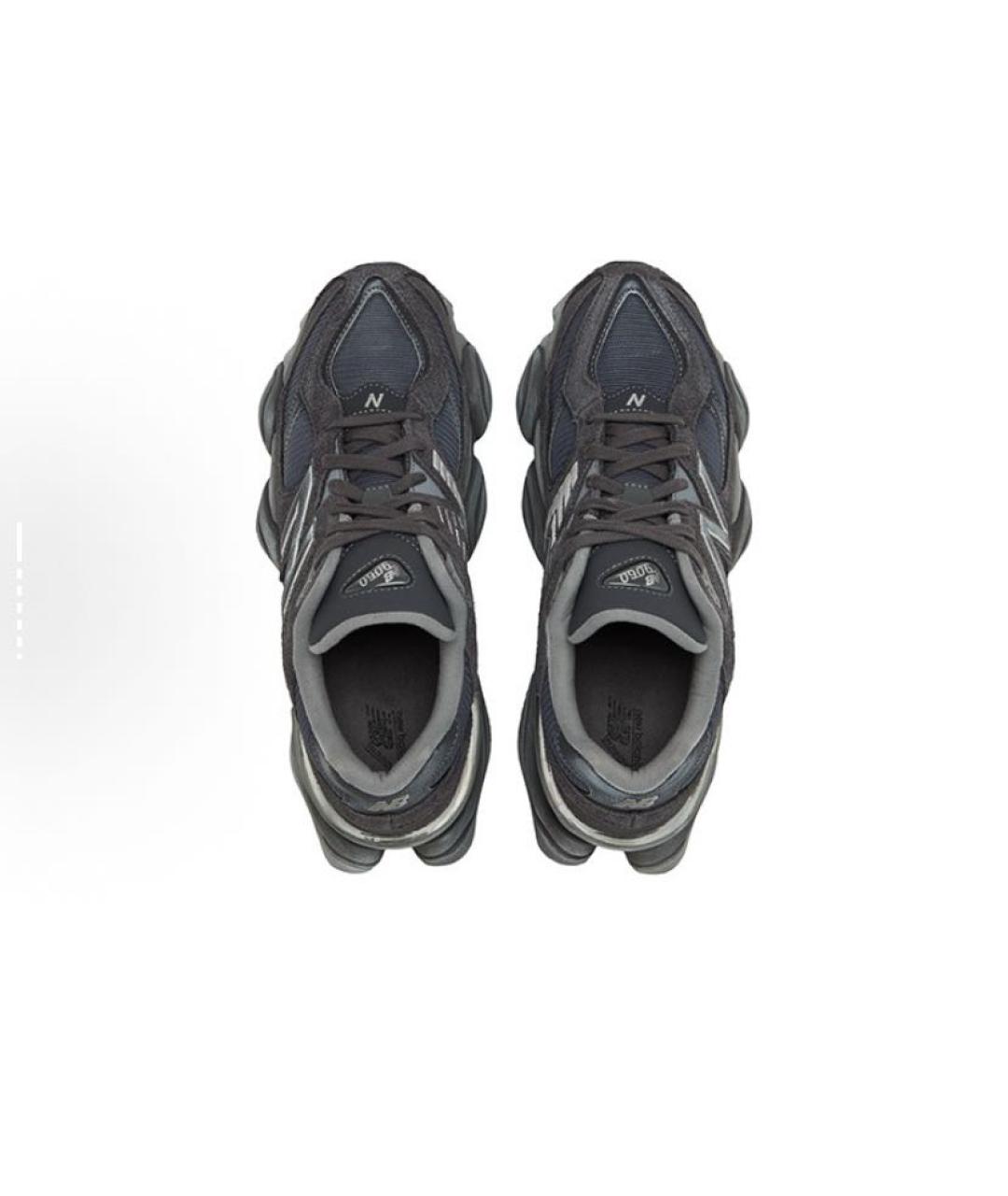 NEW BALANCE Черные замшевые низкие кроссовки / кеды, фото 3