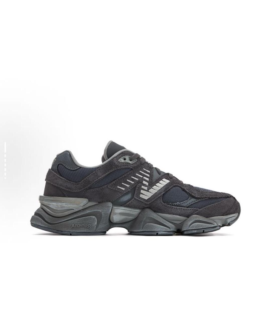 NEW BALANCE Черные замшевые низкие кроссовки / кеды, фото 5