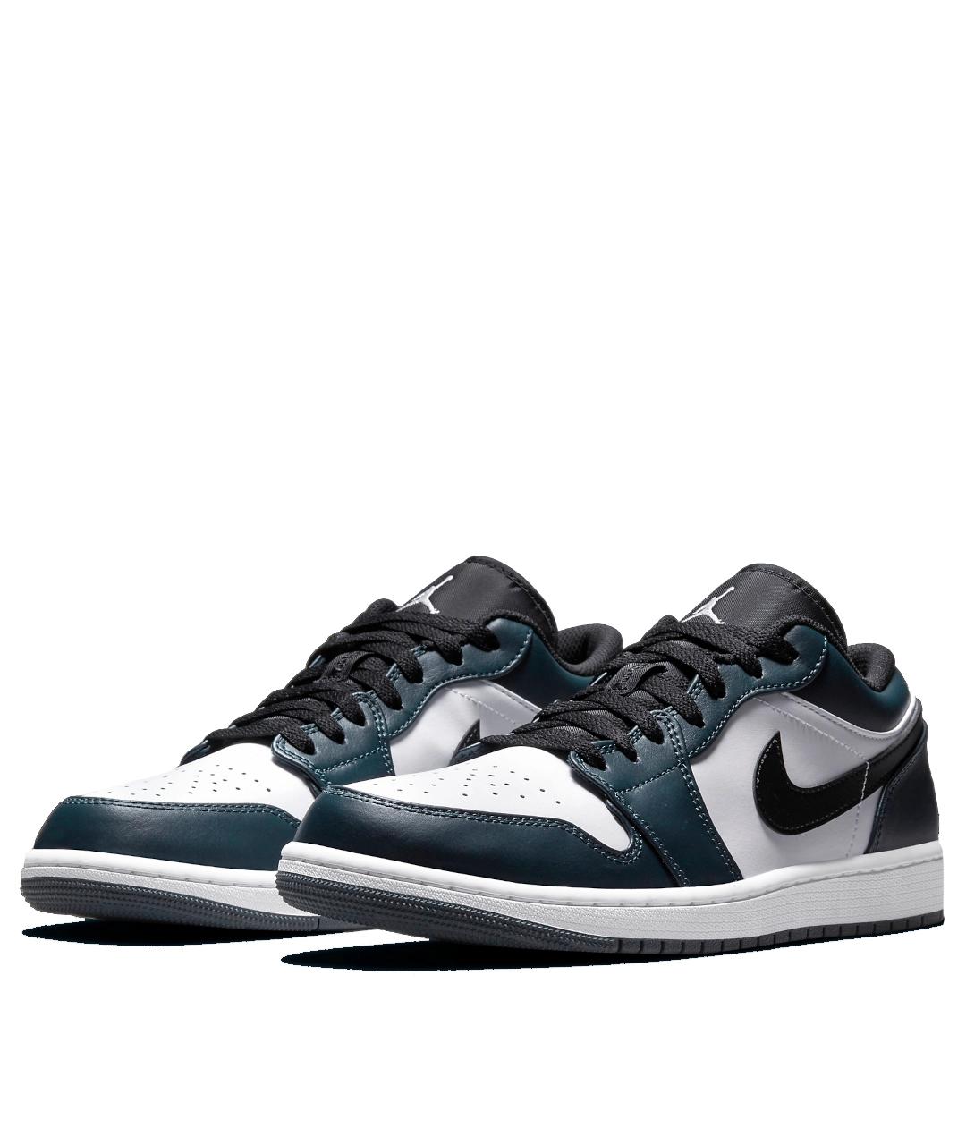 JORDAN Синие кожаные кроссовки, фото 2