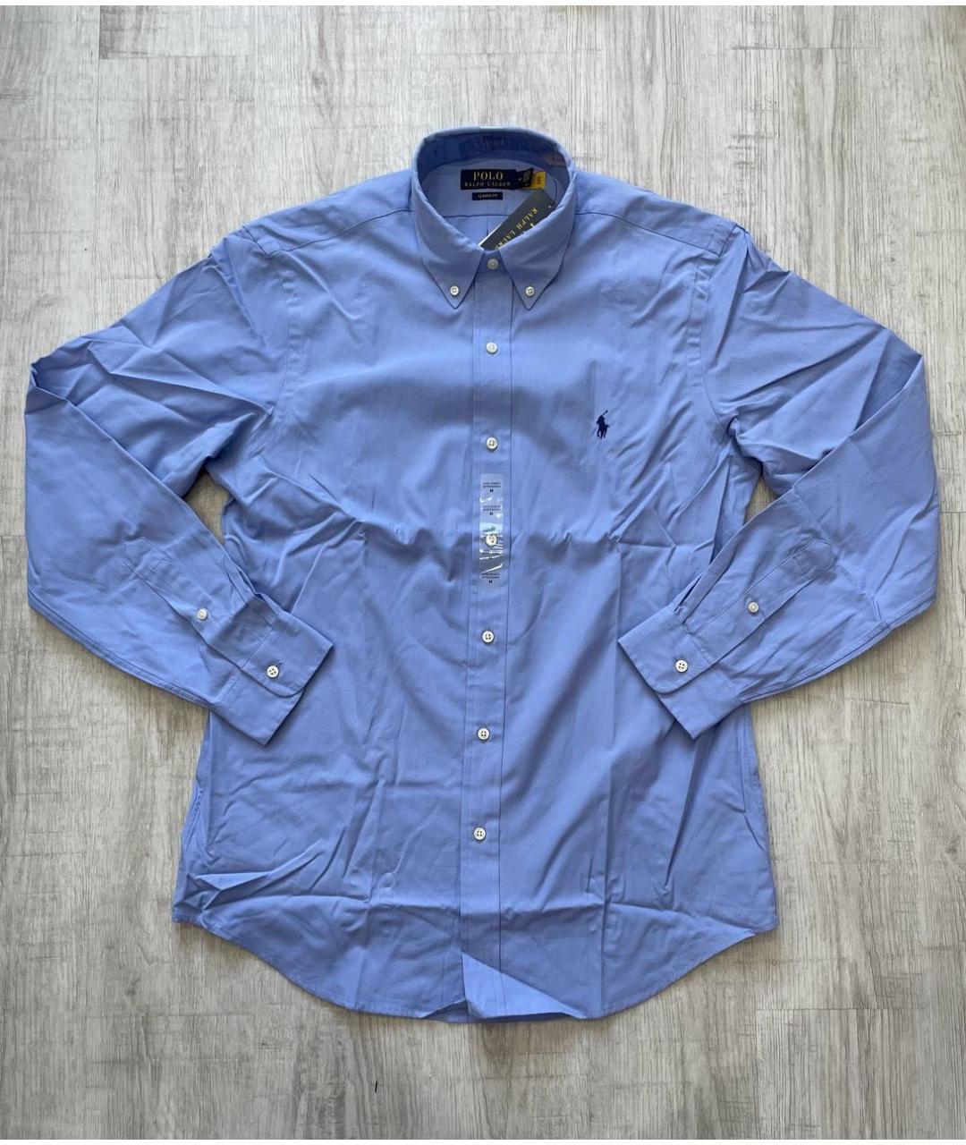 POLO RALPH LAUREN Голубая хлопковая кэжуал рубашка, фото 5