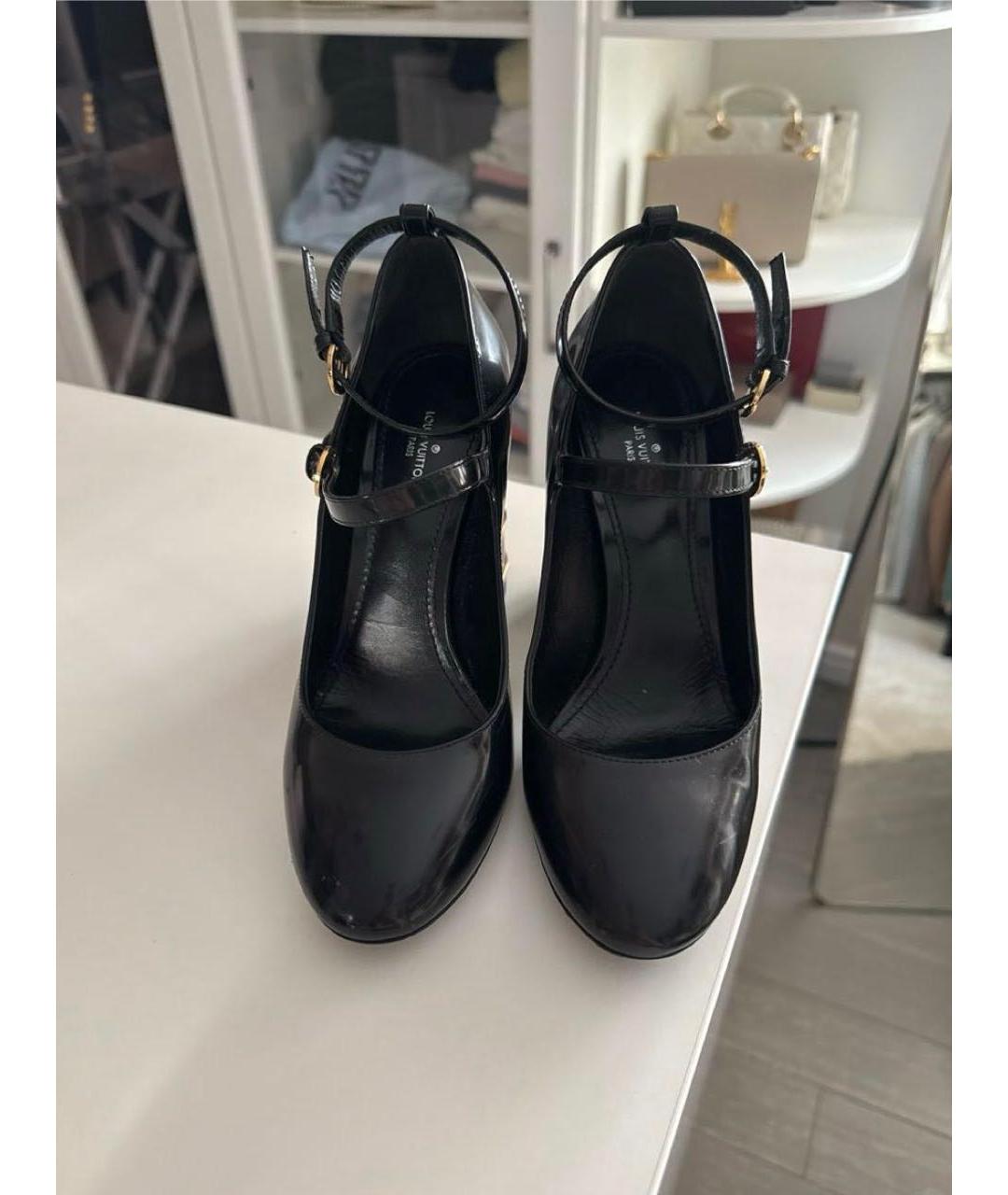 LOUIS VUITTON Черные туфли из лакированной кожи, фото 2