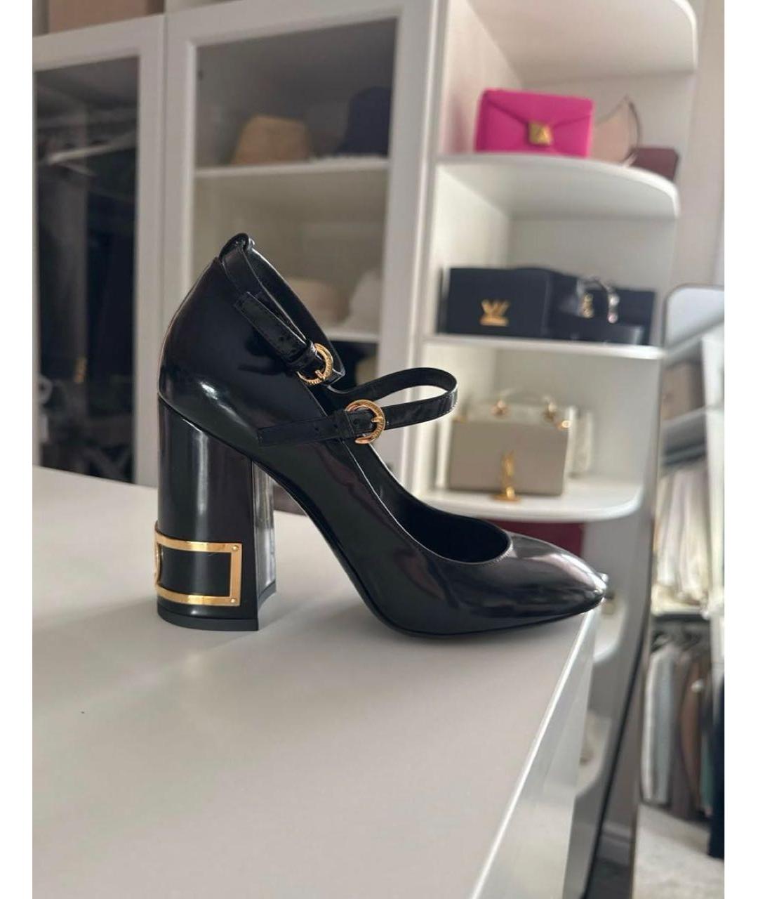 LOUIS VUITTON Черные туфли из лакированной кожи, фото 5