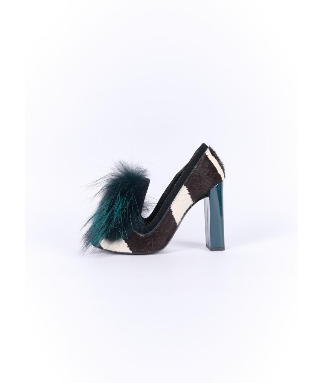FENDI Черные туфли из лакированной кожи, фото 6