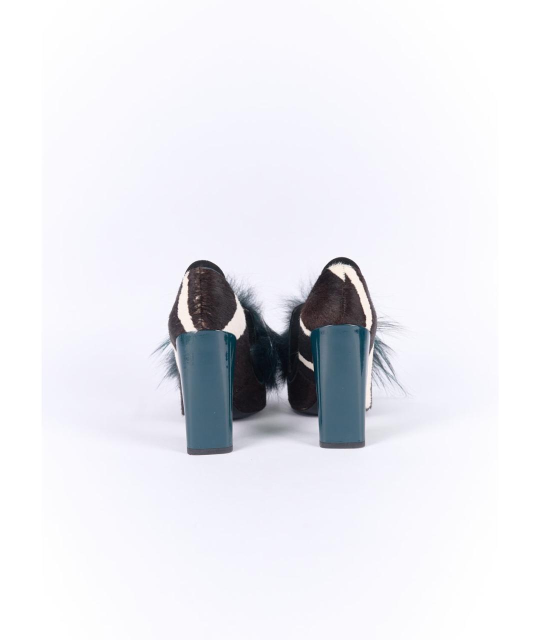 FENDI Черные туфли из лакированной кожи, фото 4