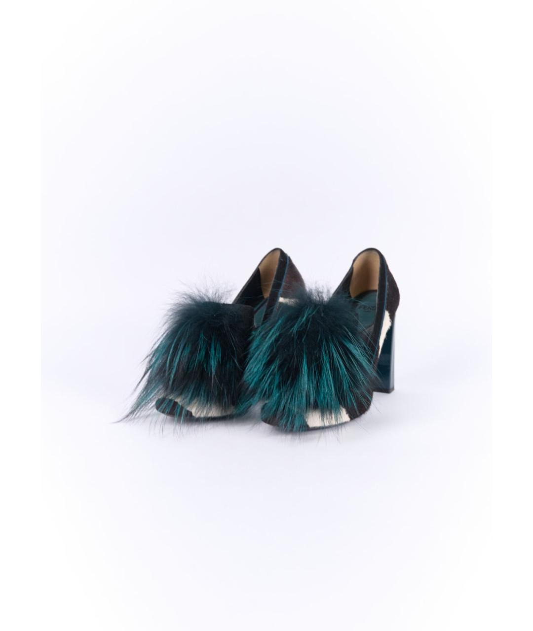 FENDI Черные туфли из лакированной кожи, фото 3