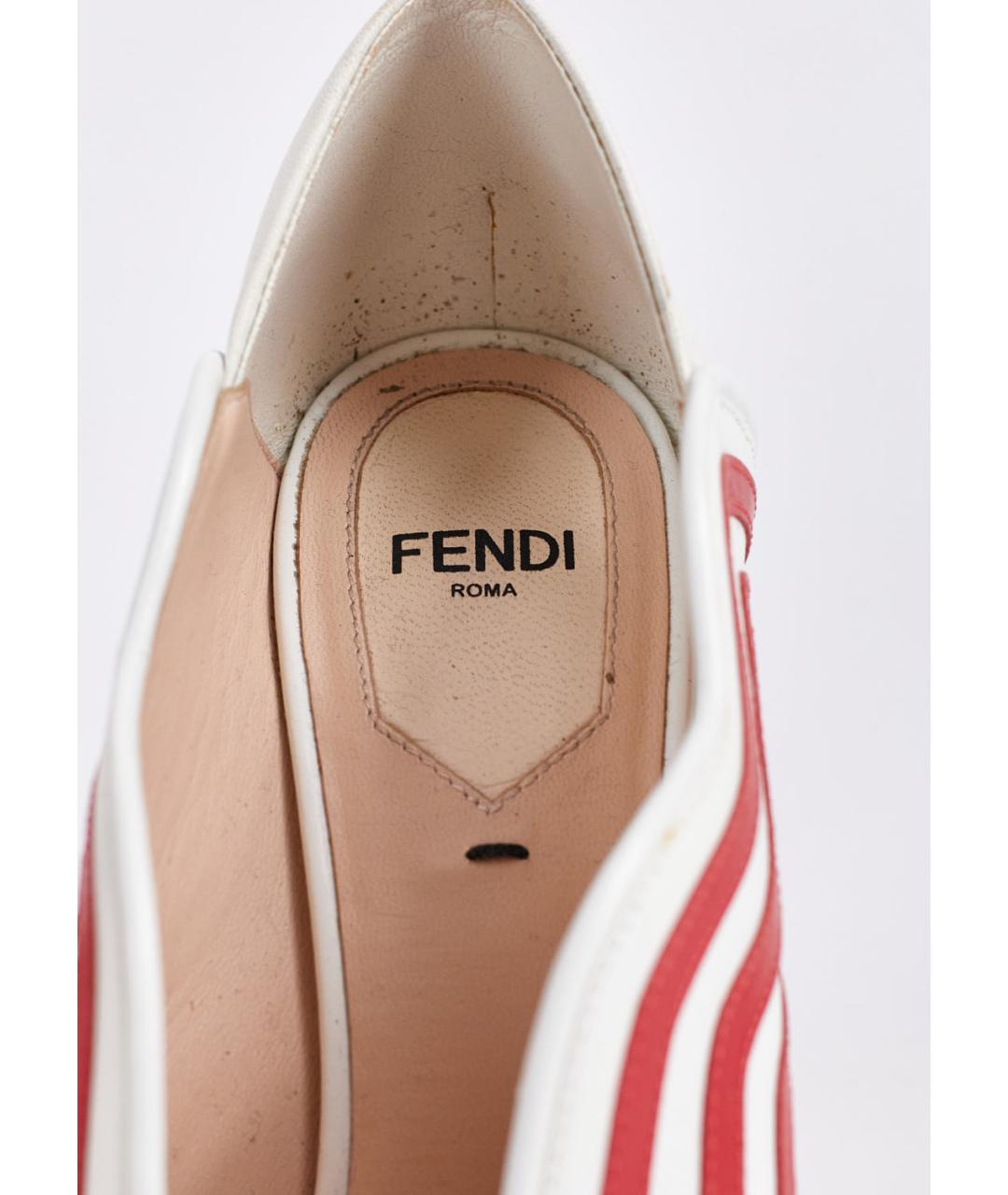 FENDI Мульти кожаные туфли, фото 5