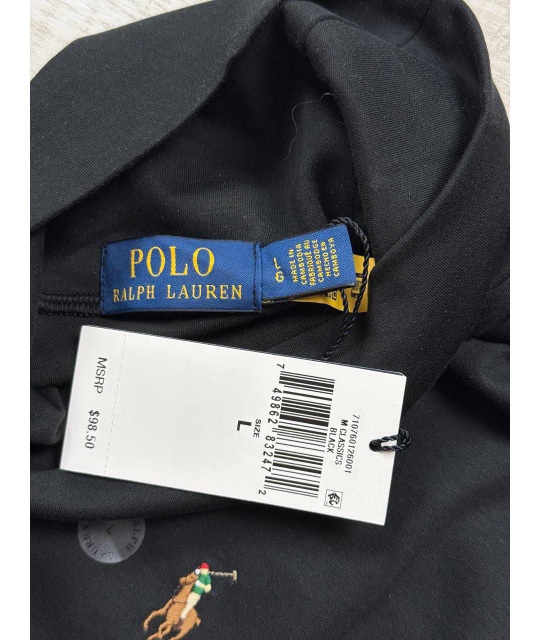 POLO RALPH LAUREN Черная водолазка, фото 2