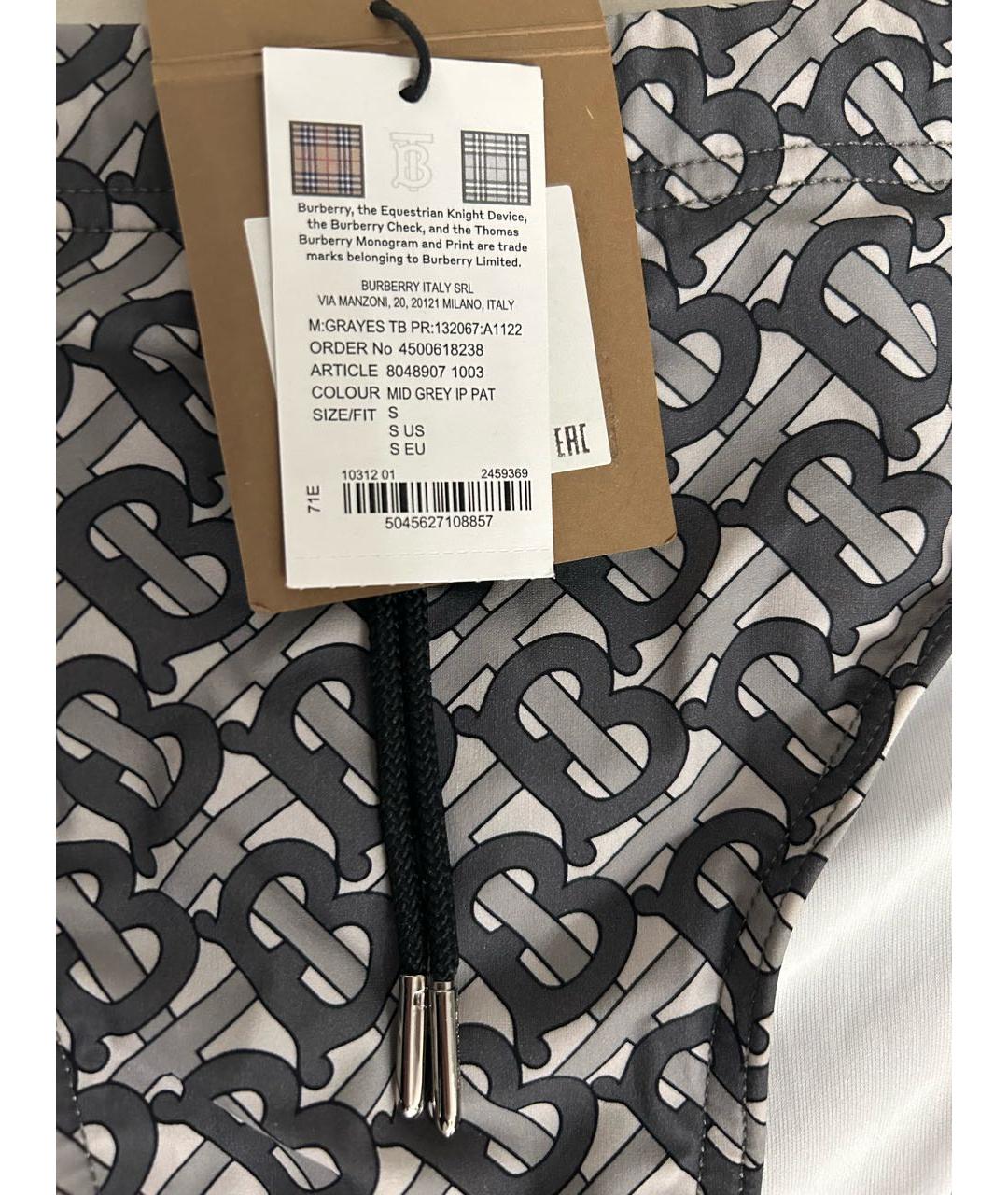 BURBERRY Серые плавки, фото 2