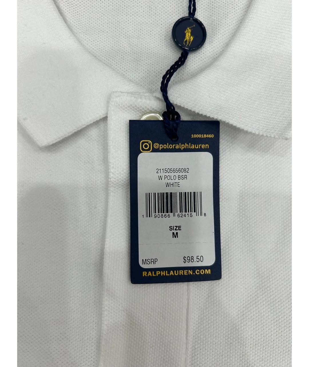 POLO RALPH LAUREN Белая футболка, фото 4