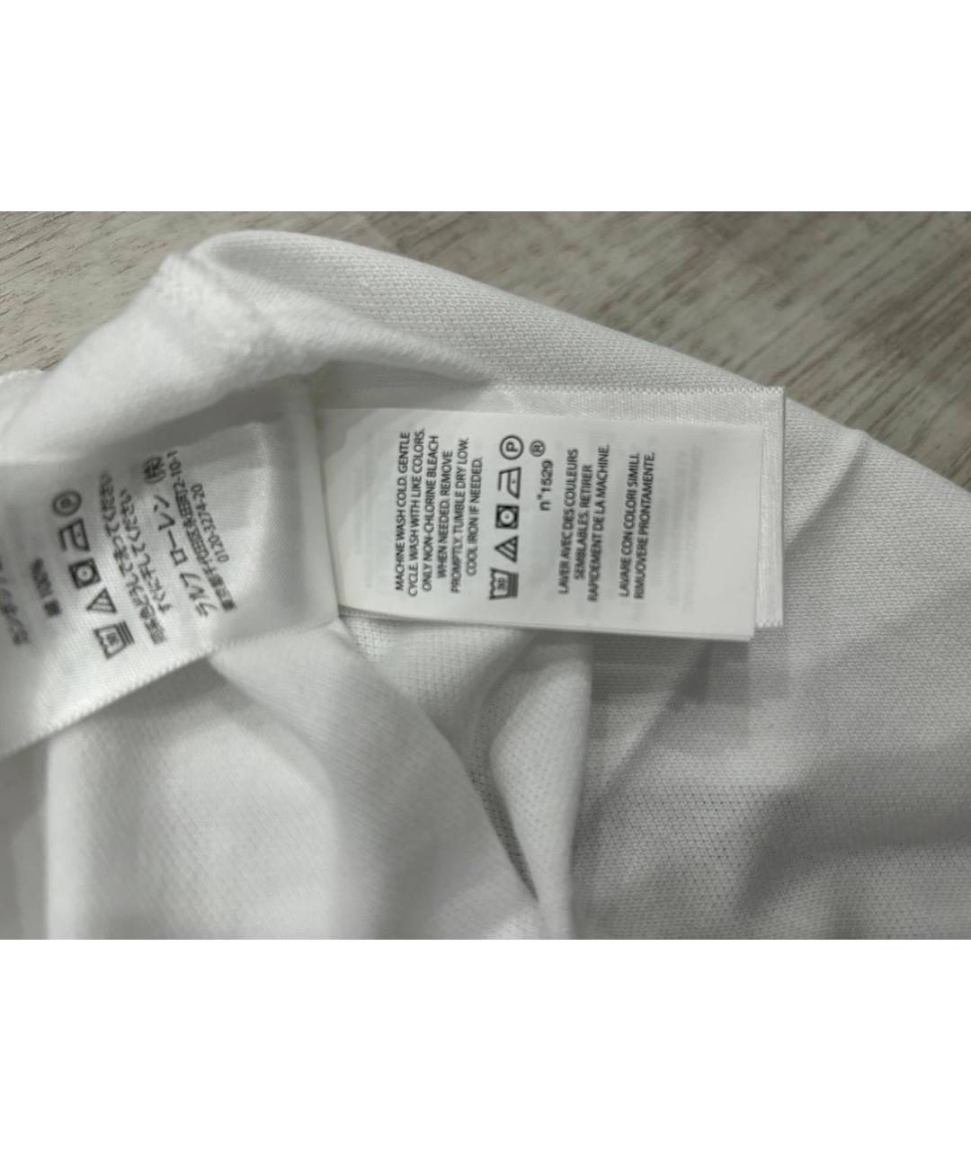 POLO RALPH LAUREN Белая футболка, фото 5