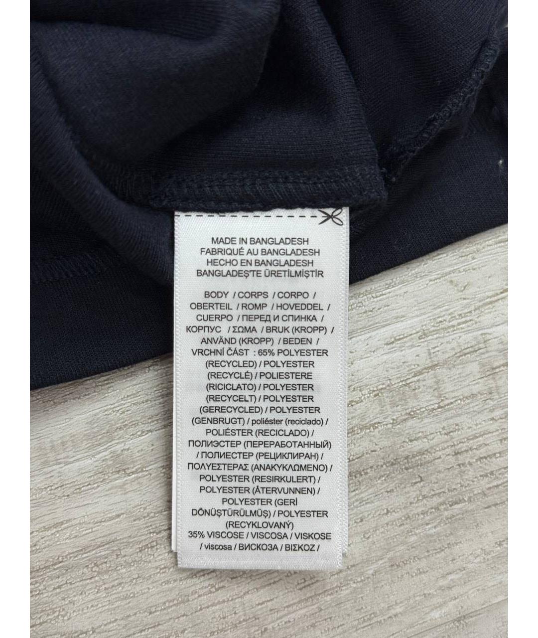 POLO RALPH LAUREN Темно-синяя полиэстеровая водолазка, фото 4