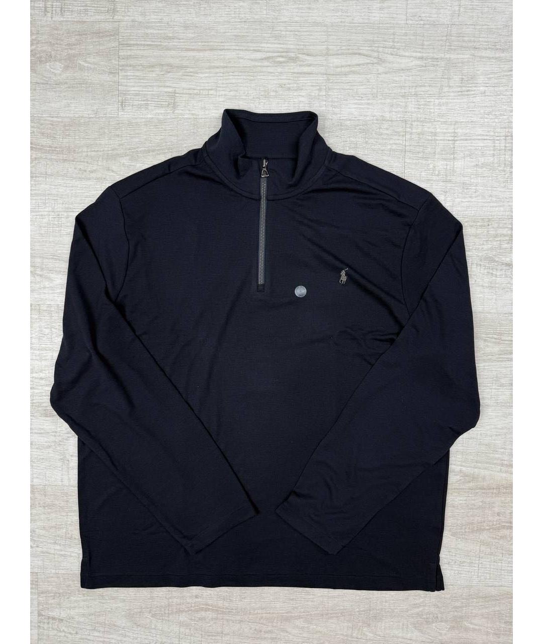 POLO RALPH LAUREN Темно-синяя полиэстеровая водолазка, фото 6