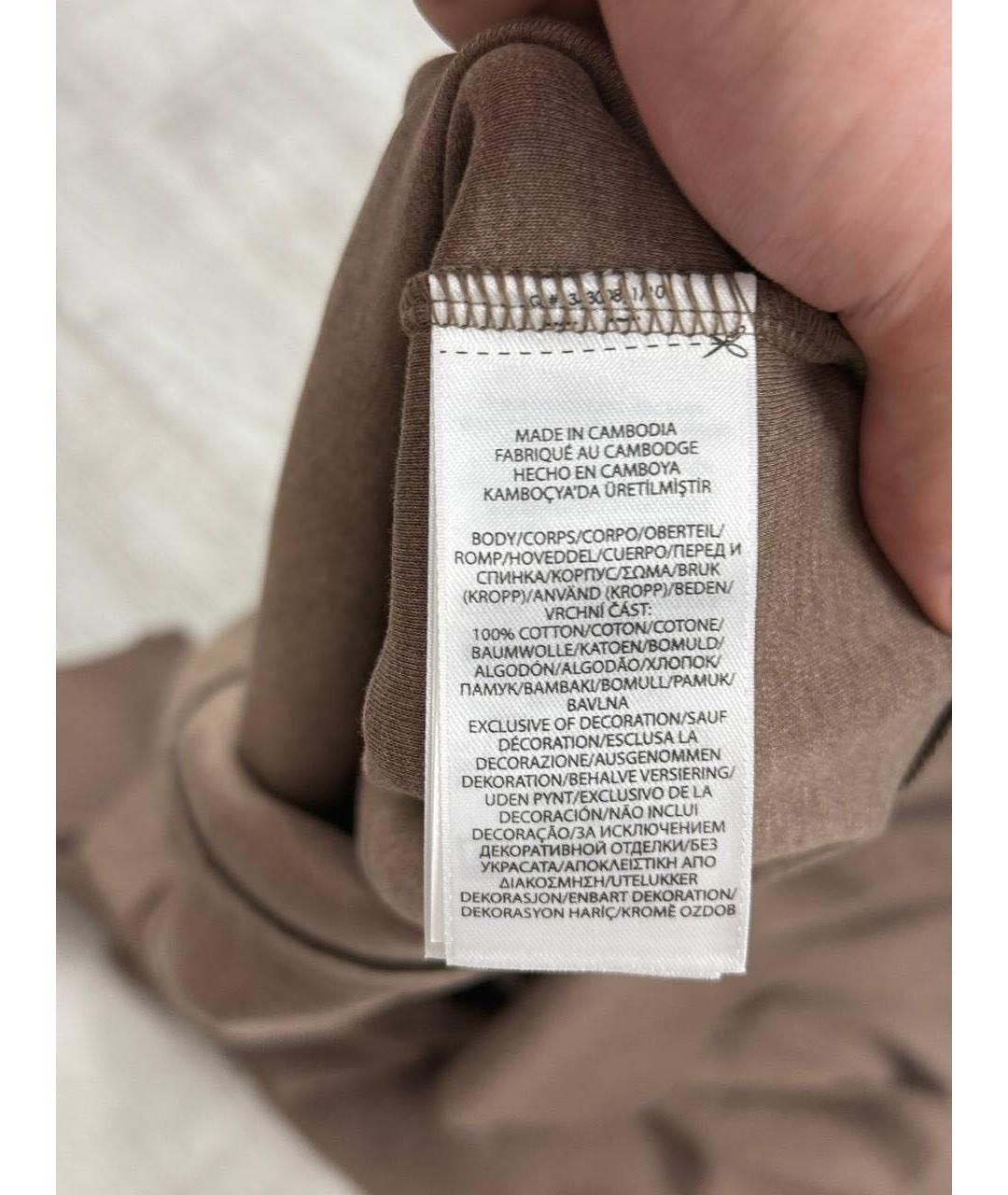 POLO RALPH LAUREN Коричневая хлопковая водолазка, фото 6