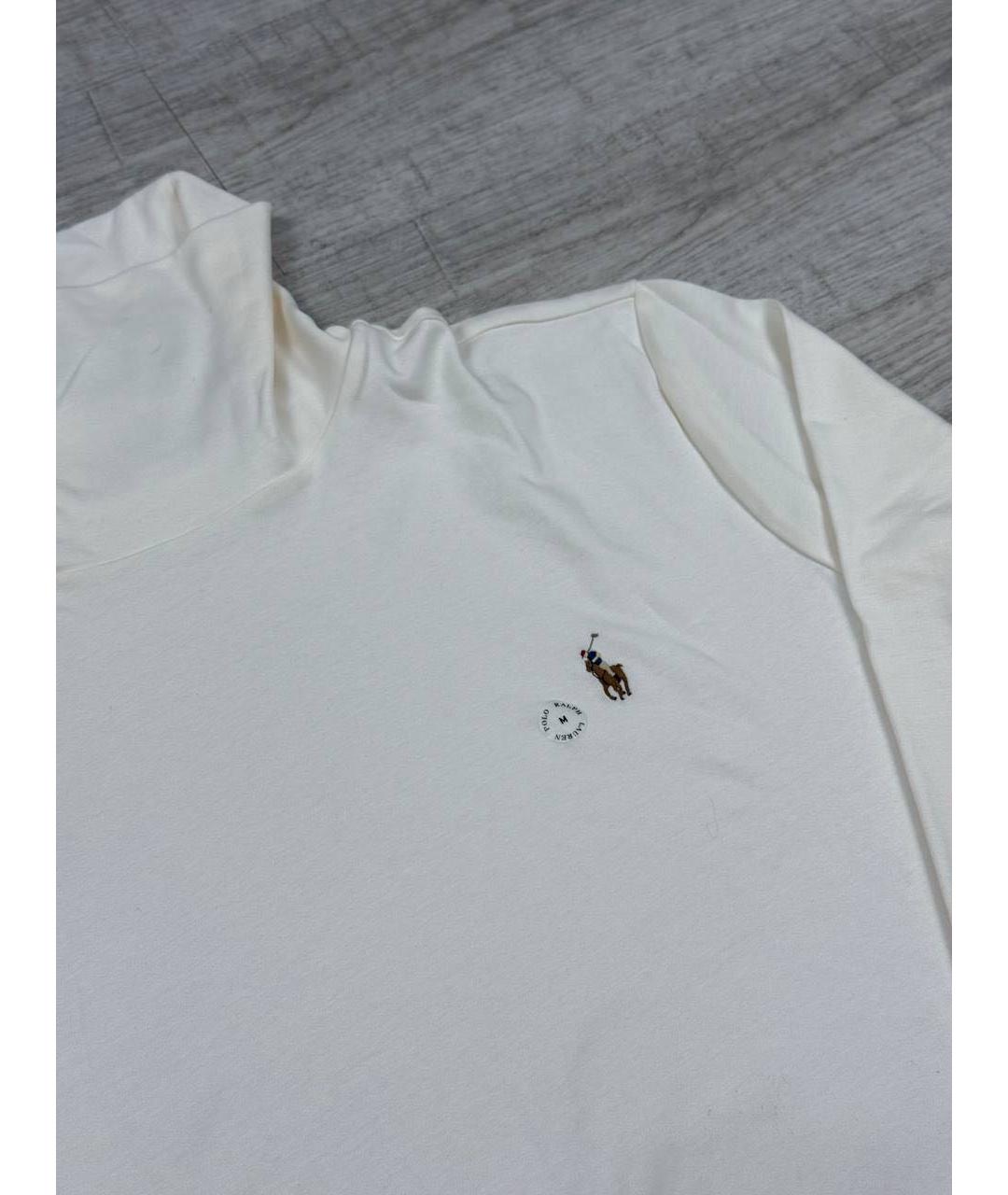 POLO RALPH LAUREN Белая хлопковая водолазка, фото 2