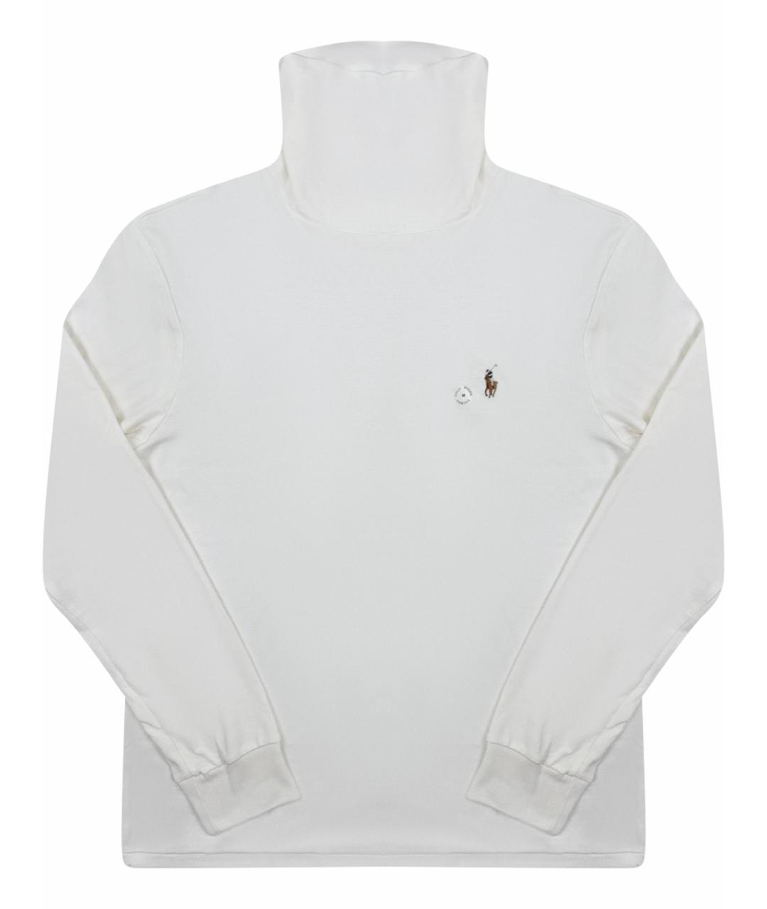 POLO RALPH LAUREN Белая хлопковая водолазка, фото 1