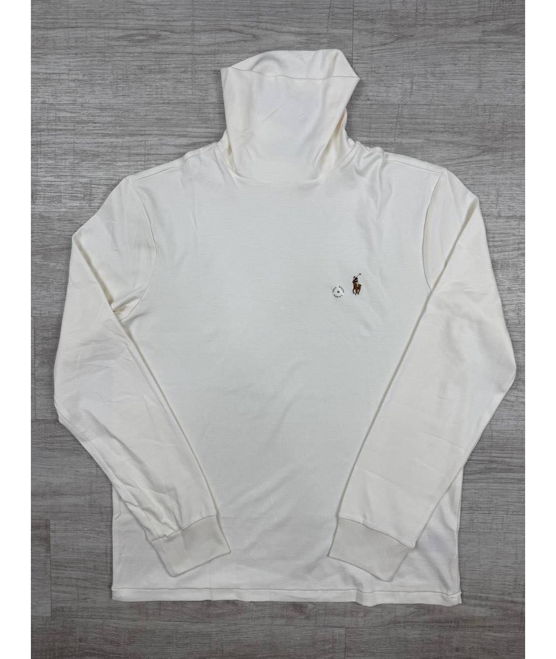 POLO RALPH LAUREN Белая хлопковая водолазка, фото 7